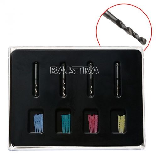 5X Dental AAA Discolor Quartz Screw Thread Color Fiber Post ?1.2-1.8mm