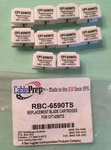 Lot of 10 cable prep tool blade rbc-6590ts for cpt-6590ts strip tool prep rg59 for sale