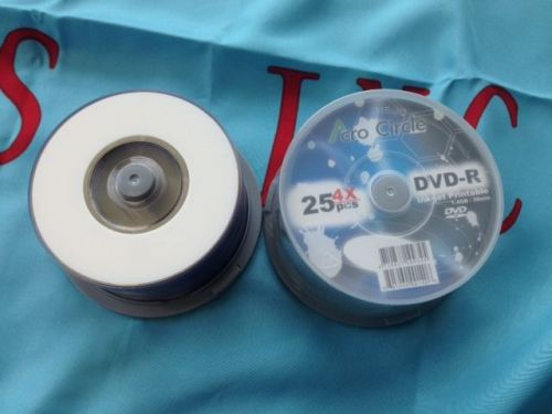 100 MINI DVD-R WHITE INKJET NON HUB PRINT, 4X,1.4GB,FREE SHIPPING