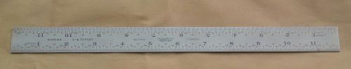 Vintage Lufkin Tempered C-83G One Foot Rule Shrink 1-4&#034; to Ft. !!