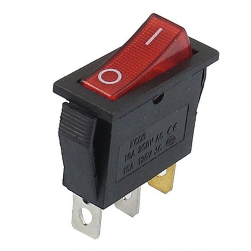 Illuminated Light On/Off SPST Rocker Switch 10A/250V 15A/125V AC sv