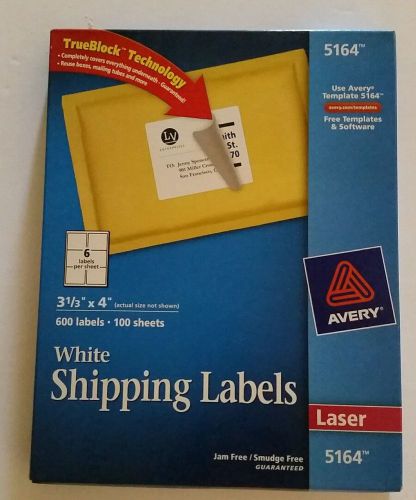 Avery Easy Peel Address Label 5164 - 3.33&#034; x 4&#034; Length 600 / Box