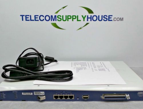 1200637G4 ADTRAN NETVANTA 814 4-PORT DS1/E1 with Power Supply