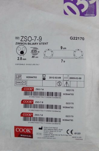 COOK G22170 Zimmon Biliary Snt. ZSO-7-9 / 7Fr x 9cm