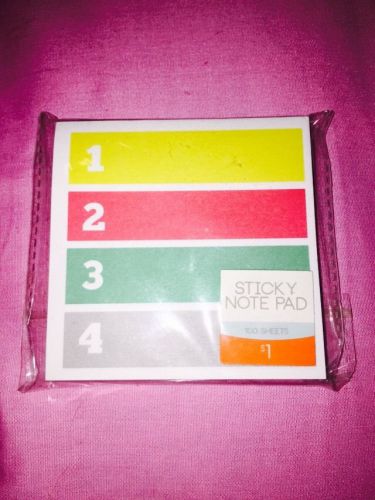 Rare Target Dollar Spot Sticky Note Pad