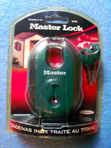 Master Lock Titanium Padlock Model 187FRCD  Stainless Steel