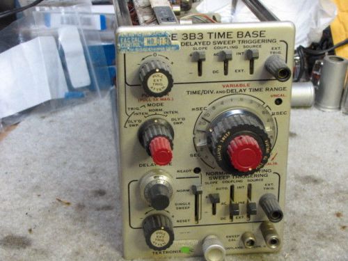 Tektronix Plug-in model 3B3 Time base, complete with manual