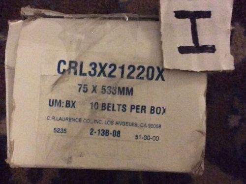 CRL 75 X 533MM Grit Glass Grinding Belts For Portable Sanders 10 Per Box