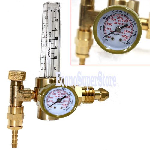 Lot two  argon co2 gas mig tig flow meter welding weld regulator gauge cga580 for sale