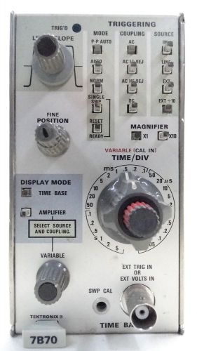 TEKTRONIX 7B70 TIME BASE PLUG-IN