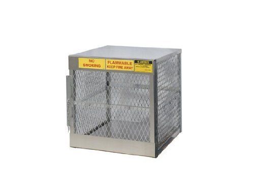 Justrite 23009 Welded Aluminum 4 LPG Cylinder Vertical Locker, 30&#034; Overall Width