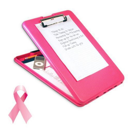 Saunders 835 3/4&#034; storage pink slimmate holder for letter/a4 sized paper for sale