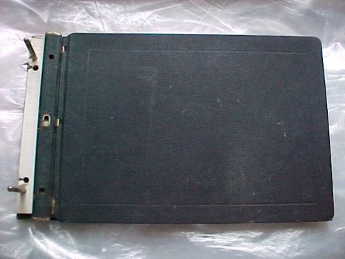 Vintage Wilson Jones Raven Post Binder loose leaf with paper aged appearance