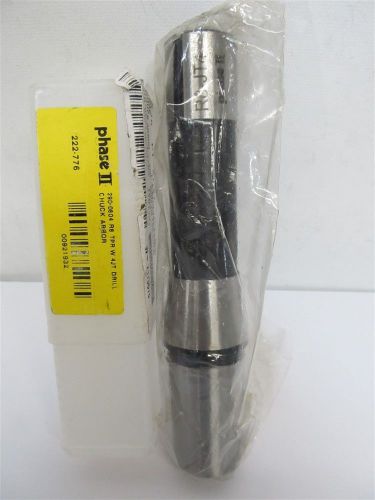 Phase II 222-776, 290-0804 R8 Taper w/ 4JT Drill Chuck Arbor