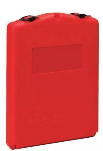 JUSTRITE 23304 Document Box, 11 In. W, 2-1/8 In. D Red