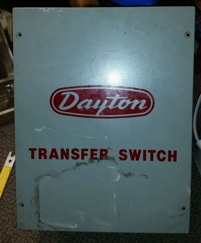 Dayton transfer switch 100 amp use with 4w166 and 4w167 for sale