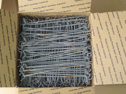 Lot of 225 PEG BOARD HOOKS 10 - 11 3/8 inch x 3/16&#034; HD galvanized metal steel