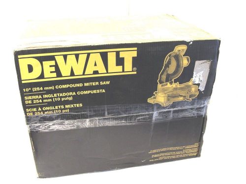 15-Amp Motor 10 in Single Bevel DW713 Compound Miter Saw Tool DeWalt