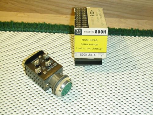 Allen Bradley 800H-AK1A Green Push Button NIB