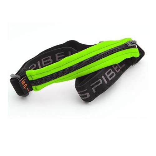 SPIbelt Original Small Personal Item Belt, Lime Fabric/Black Zipper #7BLA009001