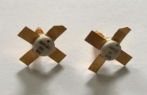 2 Transistors 2N6081 8k SSS &amp; 2N6081 231 SSS