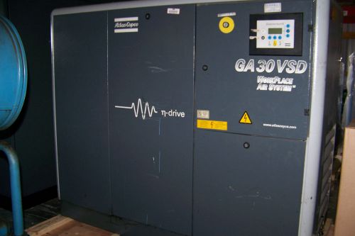 Atlas copco ga30 vsd variable speed drive rotary screw air compressor for sale