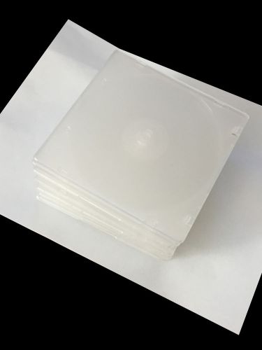 20 pcs Standard 10.4mm Single Clear Tray HD CD DVD Jewels Cases, Hold 1 Disc