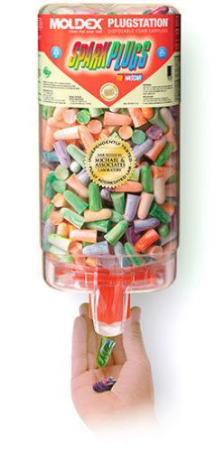 6645 - Moldex Earplug Dispenser With 500 Pair Single Use SparkPlug Foam Earplugs