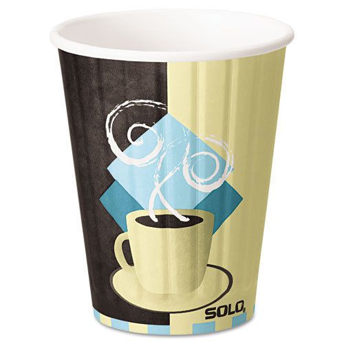 &#034;Duo Shield Hot Insulated 12oz Paper Cups, Beige, 600/carton&#034;