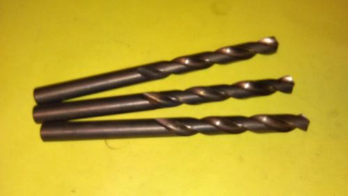 47/64&#034; Diameter Drills HSS USA 6&#034; flute 10&#034; OAL NEW (three drills)