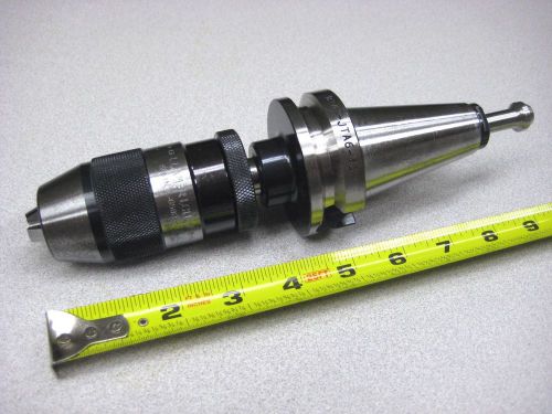 NIKKEN Llambrich Drill Chuck BT 40 CNC 1/2&#034; Adapter Arbor BT40-JTA6-45 Mill Dril