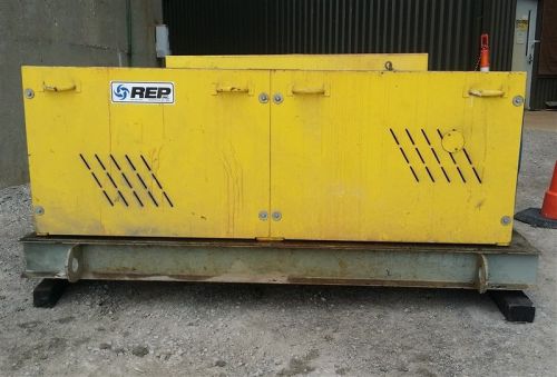 Used 75 hp repp exhauster 480v roots 616 dry vacuum 851510tr rotary lobe blower for sale