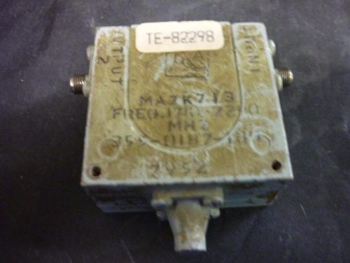 Microwave Associates Isolator Waveguide/RF Model MA7K713