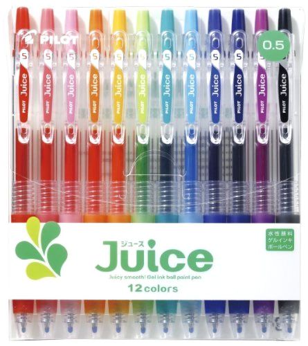 Color Set Gel Pen Pilot Juice  0.5 mm Ink Colors Water Based Kids Craft