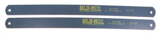 2 NOS Millers Falls 17&#034; x1-1/4&#034; x.062 10T  BLU-MOL HS POWER HACKSAW BLADE #7510M