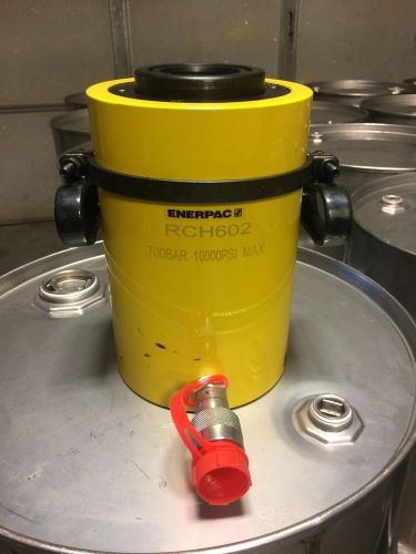 Enerpac single acting hollow plunger hydraulic cylinder 60 ton capacity rch602 for sale