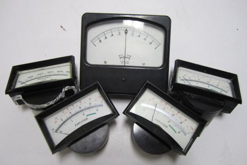 Vtg. Gauge Lot Meter API Triplett Amplitude Frequency CPM Retro Steampunk 12303