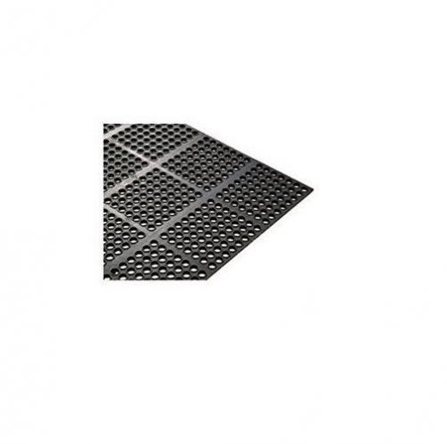 RBMI-33K Interlocking Floor Mat, 3-Feet x 3-Feet, Anti-Fatigue, Black