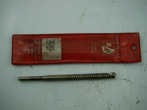 B&amp;A  Masonry DRILL BIT FSD-407  3/8&#034;    6&#034; LONG