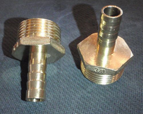 Brass bronze hose barb 3/8&#034; hose - 3/4&#034; male npt pipe for sale