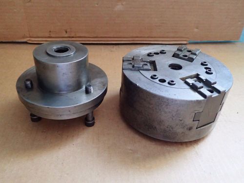 Wickman Lang 3KM170A/75 3-Jaw Lathe Power Chuck &amp; Back Hub Speed Close