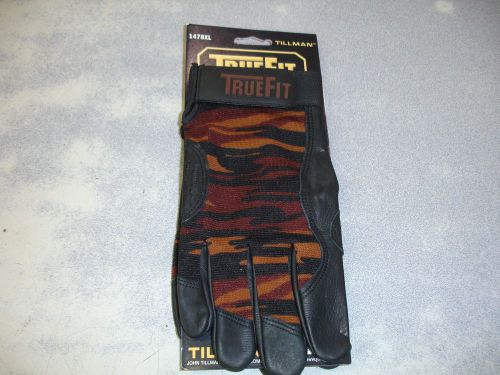 TILLMAN 1478XL TRUEFIT CAMO GLOVES EXTRA  LARGE Cowhide