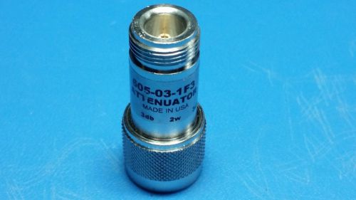 Meca 605-03-1 F3 Attenuator, 3 dB, 2-Watt, N Male / Female Connectors