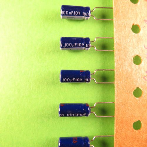 10pcs 100uf 10v Panasonic Electrolytic Capacitors