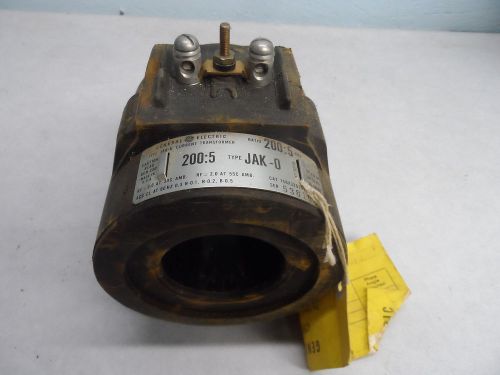 GENERAL ELEC.  CURRENT TRANSFORMER TYPE JAK-0   200:5AMP   UNUSED  0416