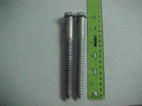 2-6 &#034; X 1/2&#034; Galvanized Lag bolts with free shipping