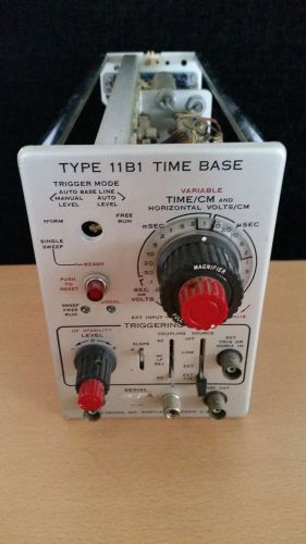 Tektronix Type 11B1 Time Base Generation Plug In As Used In Oscilloscopes
