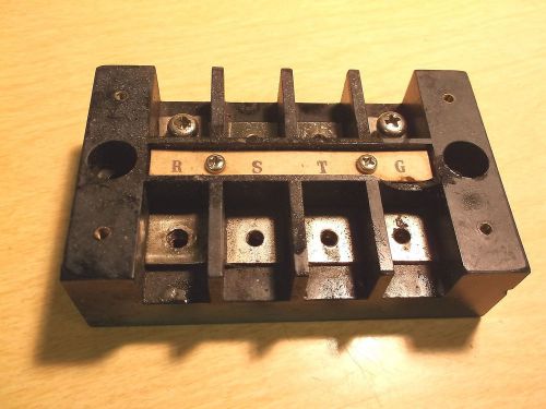 USED KIMUDEN TS-205 4 POLE TERMINAL BLOCK FREE SHIPPING