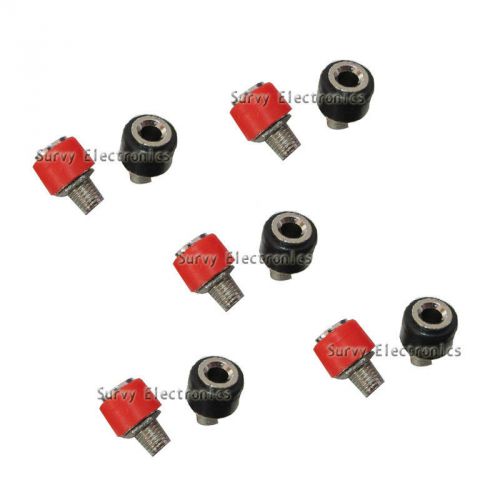 5 pair Amplifier Terminal Binding Post 4mm Banana Jack Panel mount connector