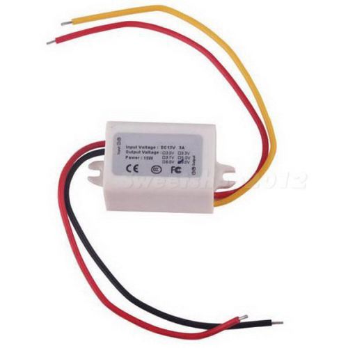 DC Power Converter 15W 12V Step Down 6V 3A Supply Module Waterproof-White SWTG